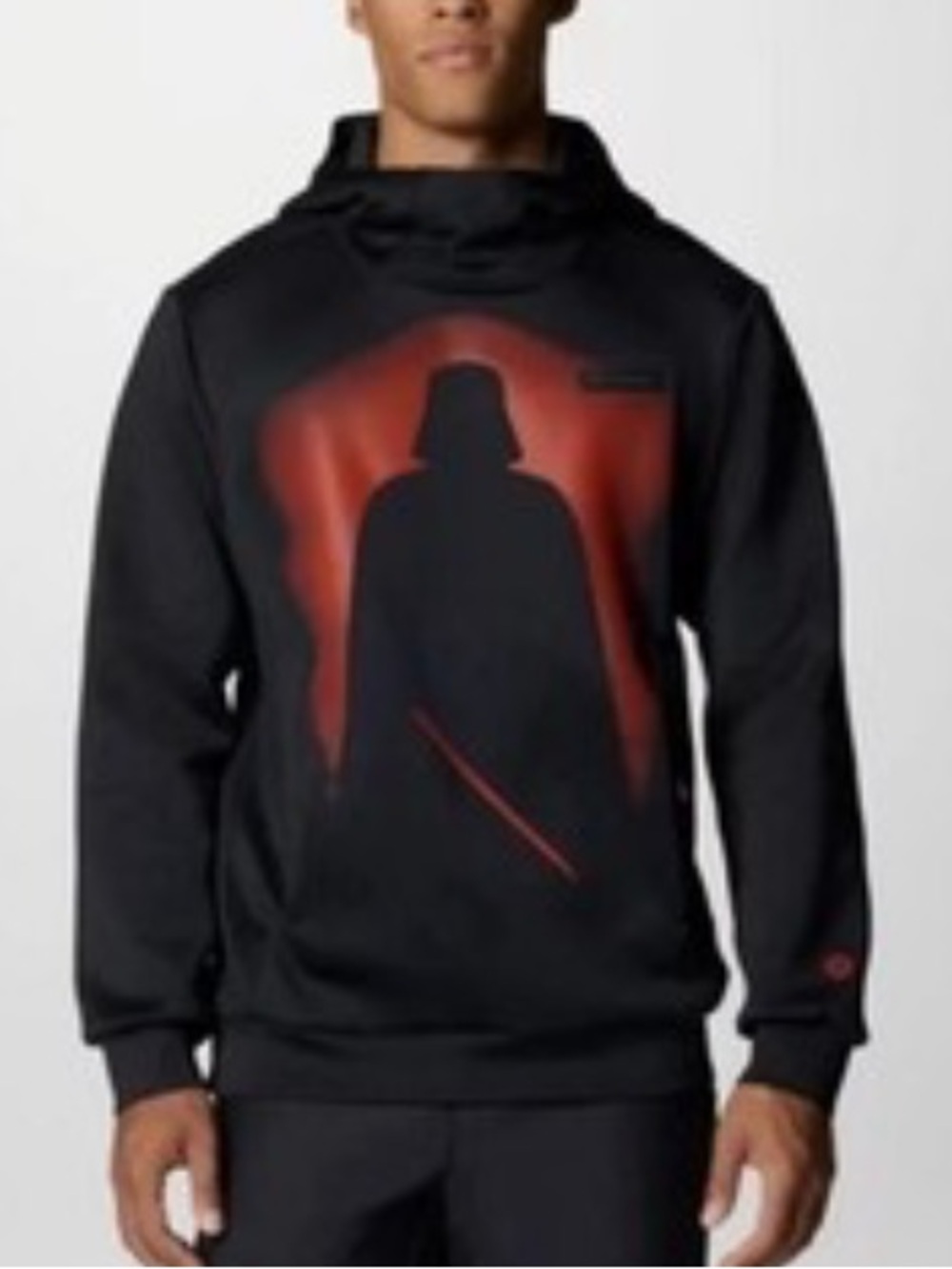 COLUMBIA X STAR WARS DARTH VADOR BLACK HOODIE SZ LARGE